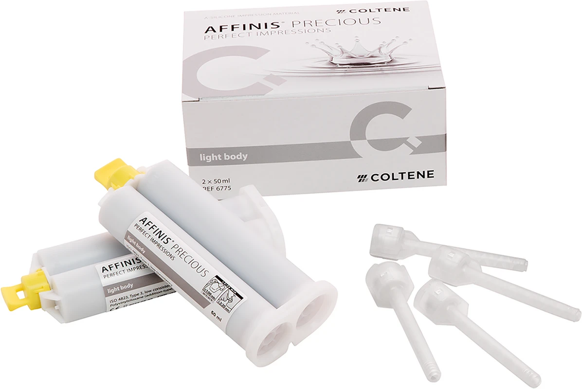 Packung 2 x 50 ml Kartusche light body, 12 Mixing Tips Packung 2 x 50 ml Kartusche light body, 12 Mixing Tips