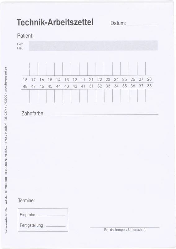 Stück 100 Blatt