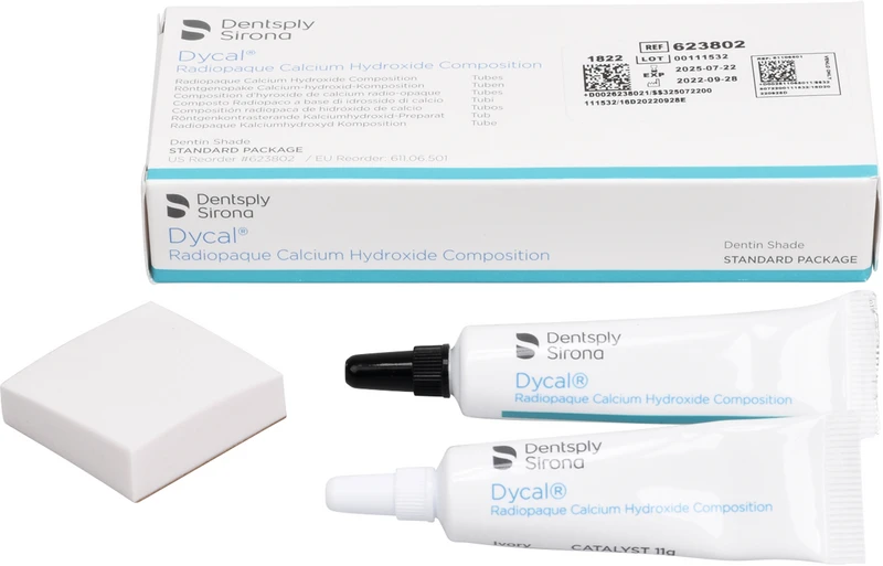 Packung 13 g Basis, 11 g Katalysatorpaste in Tuben dentin