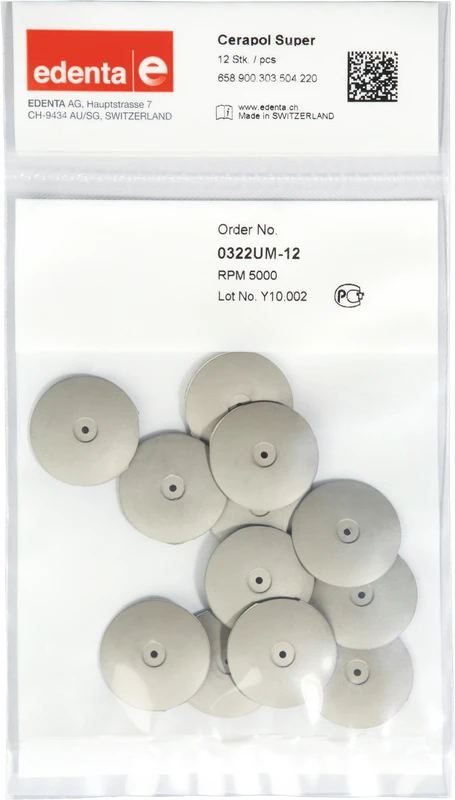 Packung 100 Stück unmontiert, grau, HP, Figur 303, 3 mm, ISO 220