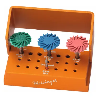 Kit 3 Twist Polierer ISO 140, 1 Diamantpolierer ISO 016 Kit 3 Twist Polierer ISO 140, 1 Diamantpolierer ISO 016