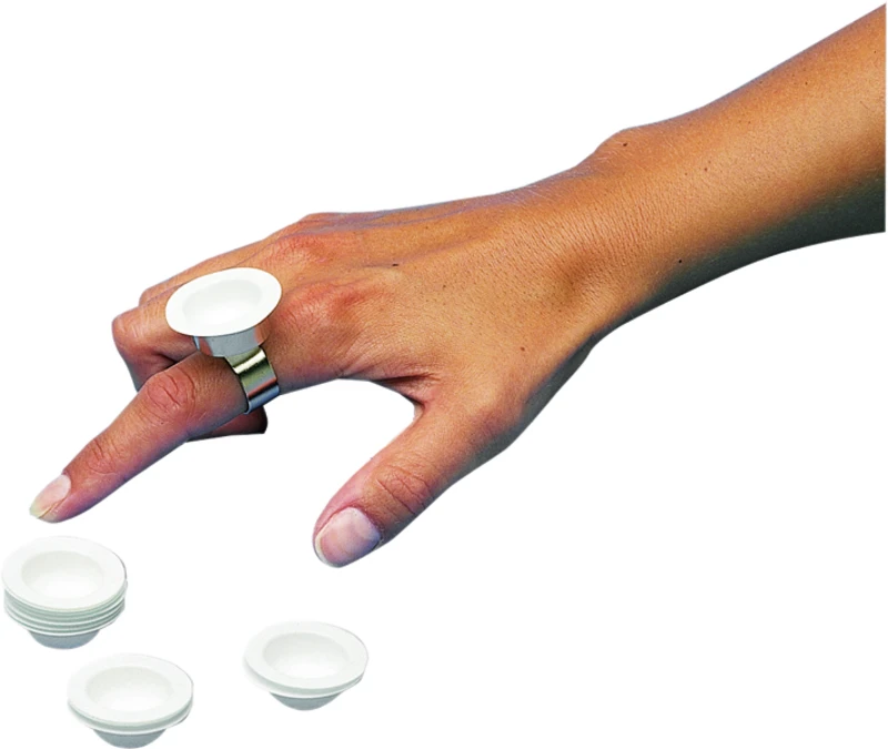Packung 1.000 Kunststoffschälchen, Fingerring Packung 1.000 Kunststoffschälchen, Fingerring