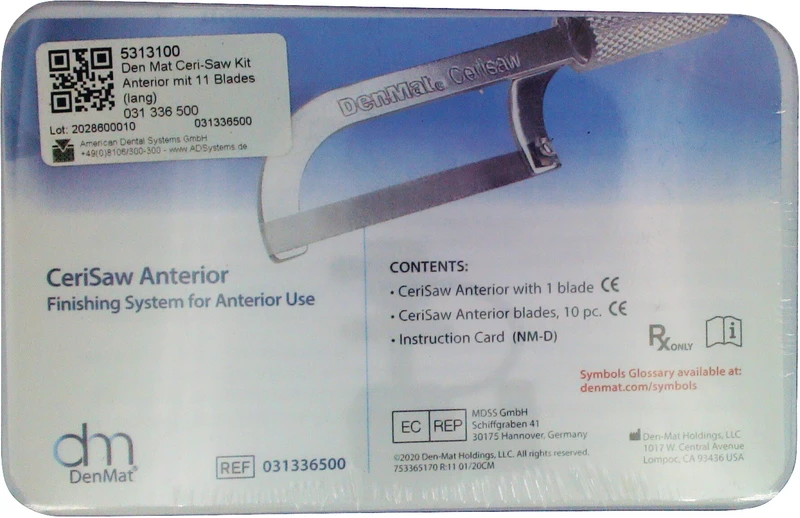 Kit Anterior mit 11 Sägeblätter