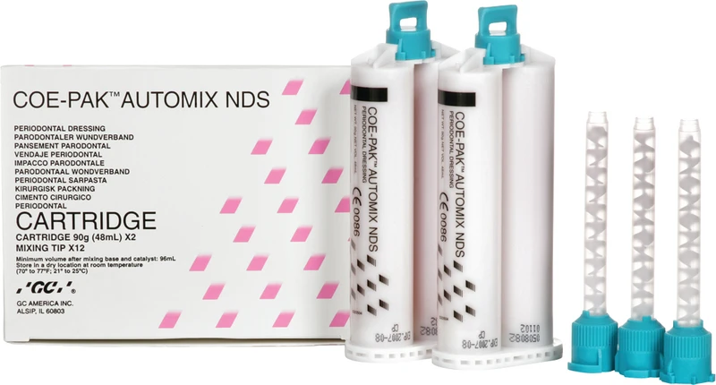 Packung 2 x 50 ml Doppelkartusche, GC Coe Automix NDS, 12 Mixing Tips