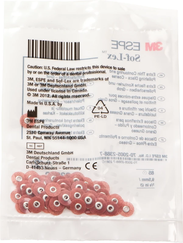 Packung 85 Scheiben XT Ø 9,5 mm, grob