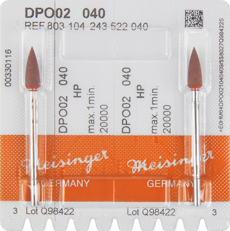 Packung 2 Stück braun, HP, Figur 243, 13 mm, ISO 040 Packung 2 Stück braun, HP, Figur 243, 13 mm, ISO 040