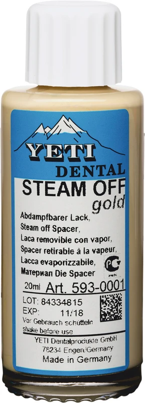 Flasche 20 ml Dentinfarbe gold Flasche 20 ml Dentinfarbe gold