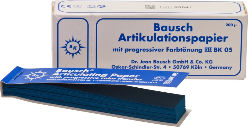 Heftchenpackung 300 Stück blau, gerade, BK 05