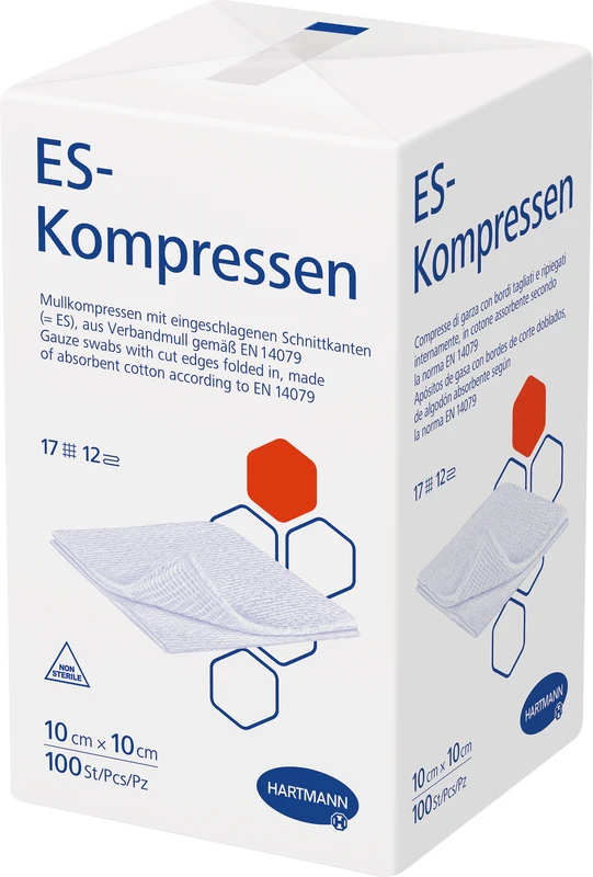 Packung 100 Stück 10 x 10 cm, 12-fach gelegt