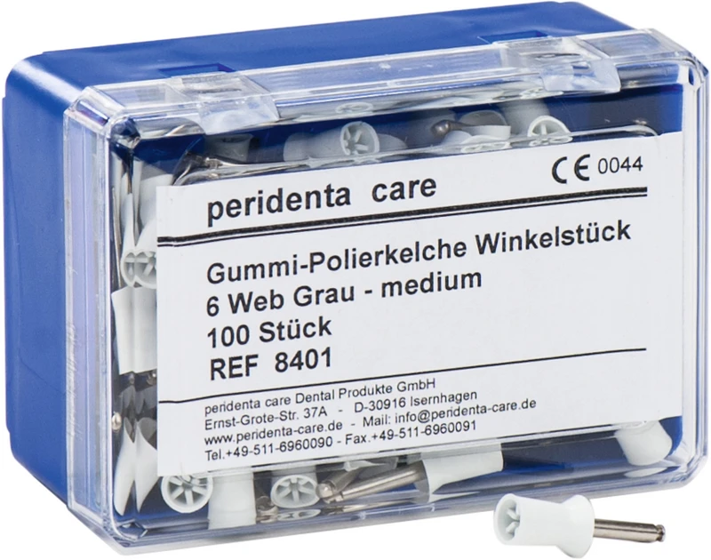 Packung 100 Stück grau für Winkelstück