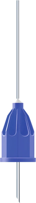 Packung 100 Stück blau, 0,6 x 23 mm Packung 100 Stück blau, 0,6 x 23 mm