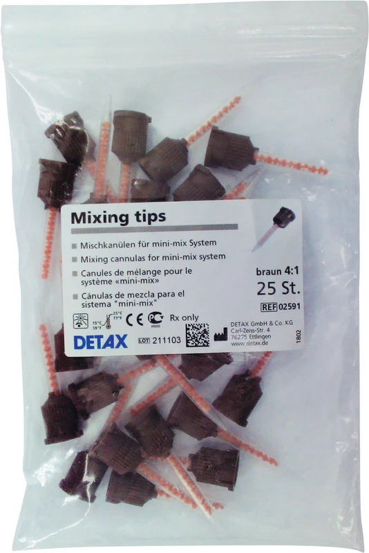 Packung 25 Stück braun 4:1 Packung 25 Stück braun 4:1