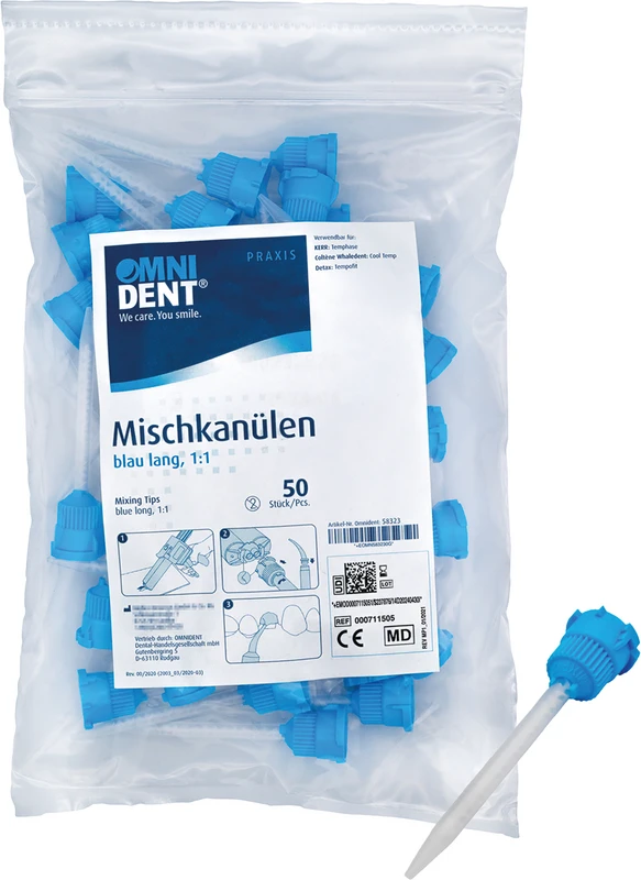 Beutel 50 Stück blau, lang 1:1