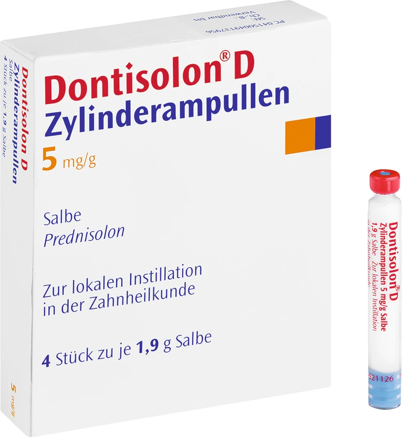 Packung 4 x 1,9 g Zylinderampulle Salbe Packung 4 x 1,9 g Zylinderampulle Salbe