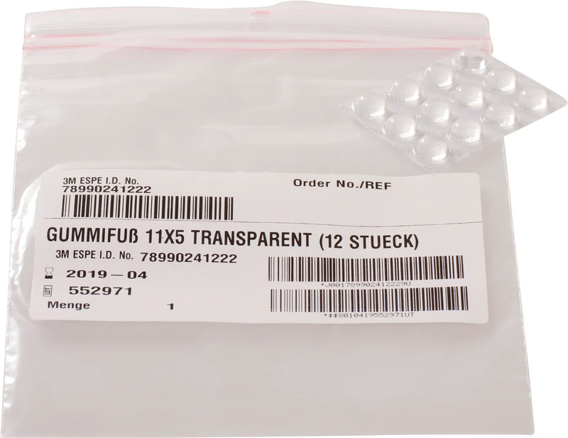 Packung 12 Stück transparent