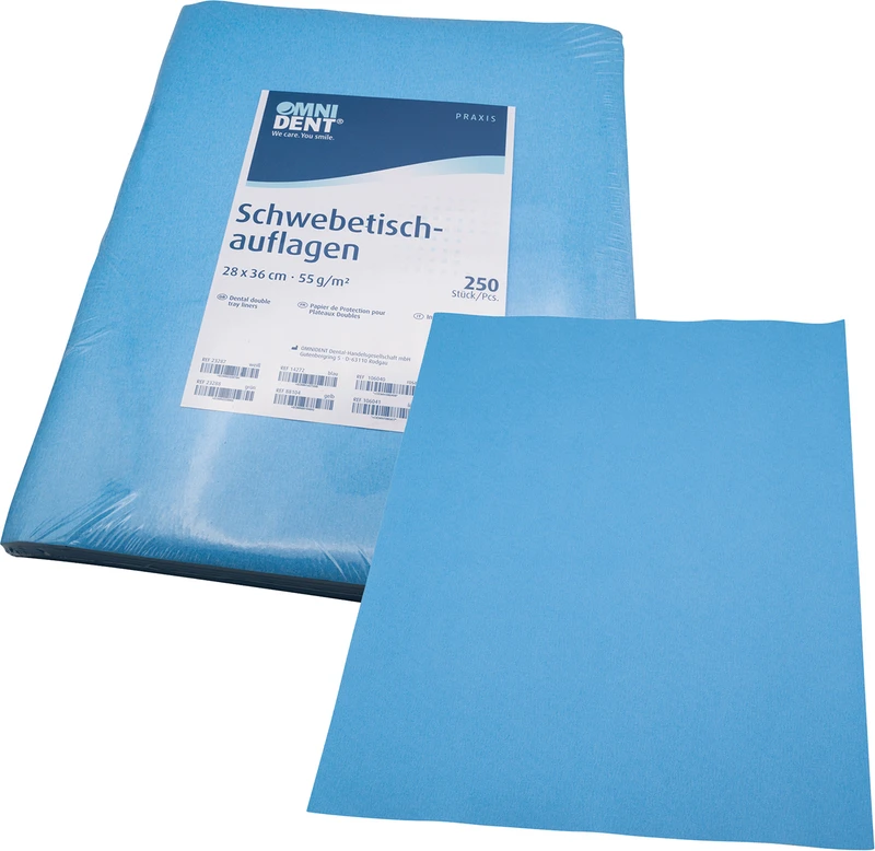 Packung 250 Stück 28 x 36 cm, blau Packung 250 Stück 28 x 36 cm, blau