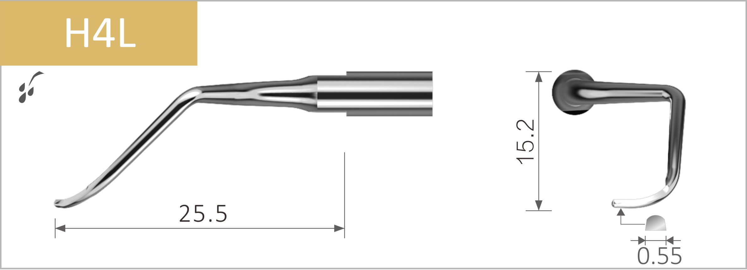 2x ZEG Spitze Spitzen Tip passend für EMS* Scaler Handstück Handpiece