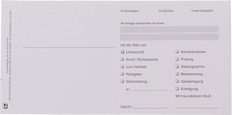 Packung 100 Stück 21 cm x 10,5 cm, 1-fach Packung 100 Stück 21 cm x 10,5 cm, 1-fach