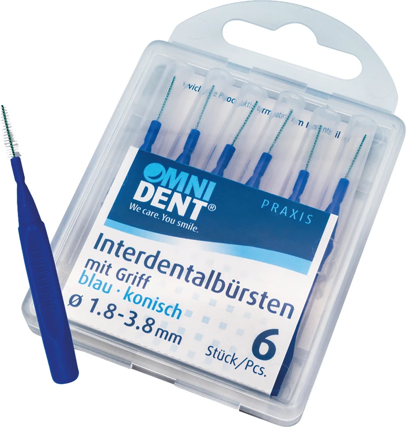 Packung 6 Stück blau, konisch