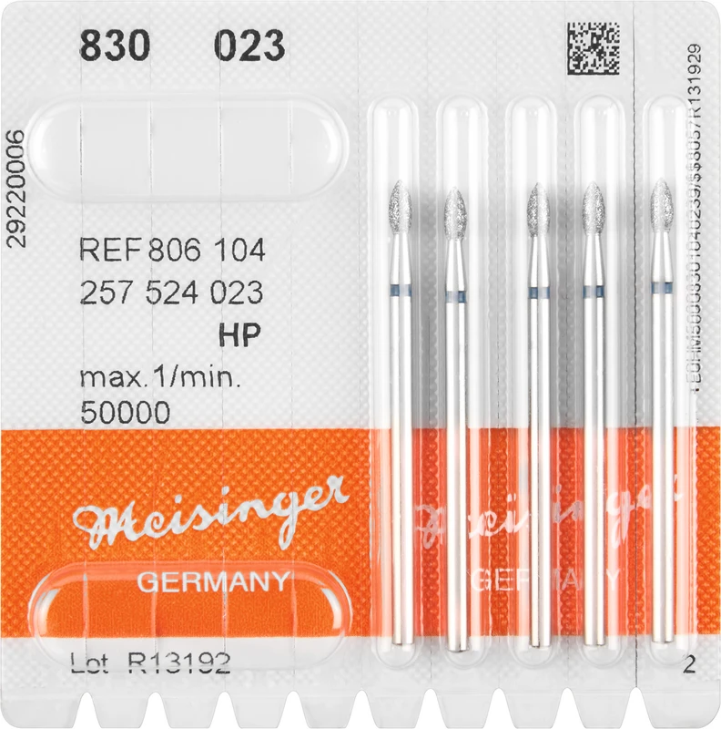 Packung 5 Stück blau mittel, HP, Figur 257 Birne, 5 mm, ISO 023 Packung 5 Stück blau mittel, HP, Figur 257 Birne, 5 mm, ISO 023