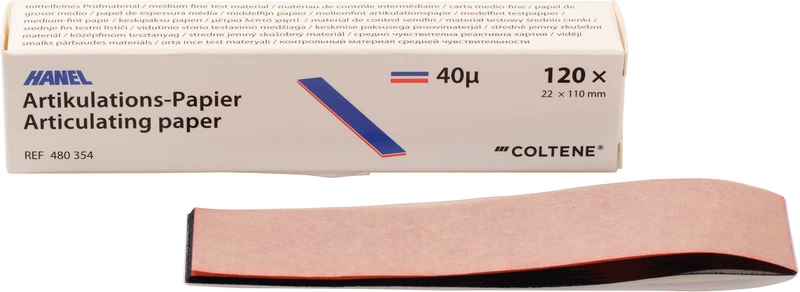 Packung 120 Blatt Streifen blau/rot, 40 µm