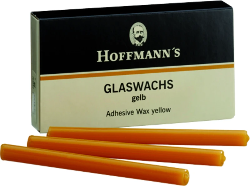Packung 70 g Glaswachs, gelb