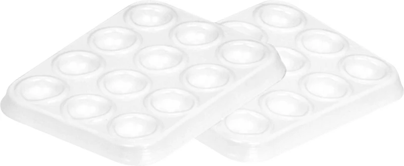 Packung 1.000 Stück mit 12 Mulden, 70 x 54 x 6 mm Packung 1.000 Stück mit 12 Mulden, 70 x 54 x 6 mm