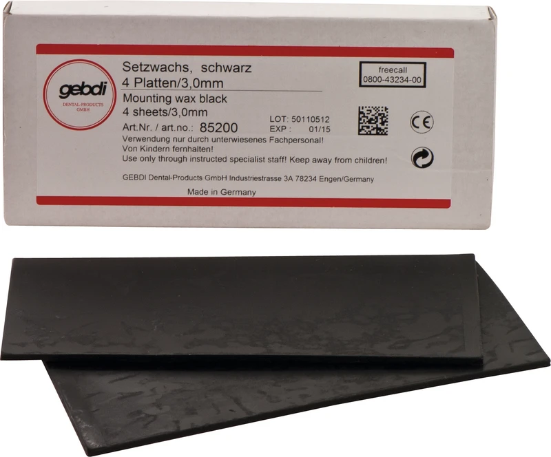 Packung 4 Stück, schwarz, Stärke 3,0 mm Packung 4 Stück, schwarz, Stärke 3,0 mm