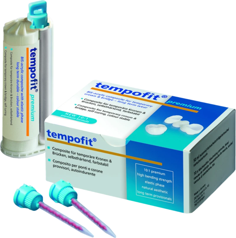 Standardpackung 50 ml Doppelkartusche A1, 10 Mischkanülen blau Standardpackung 50 ml Doppelkartusche A1, 10 Mischkanülen blau