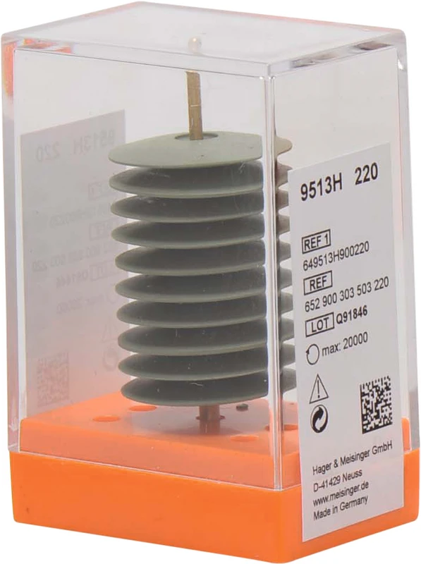 Packung 10 Stück unmontiert, grün fein, Figur 303, 2,5 mm, ISO 220