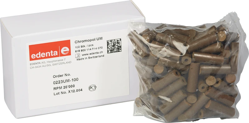 Packung 100 Stück unmontiert, braun fein, Figur 114, 21 mm, ISO 070