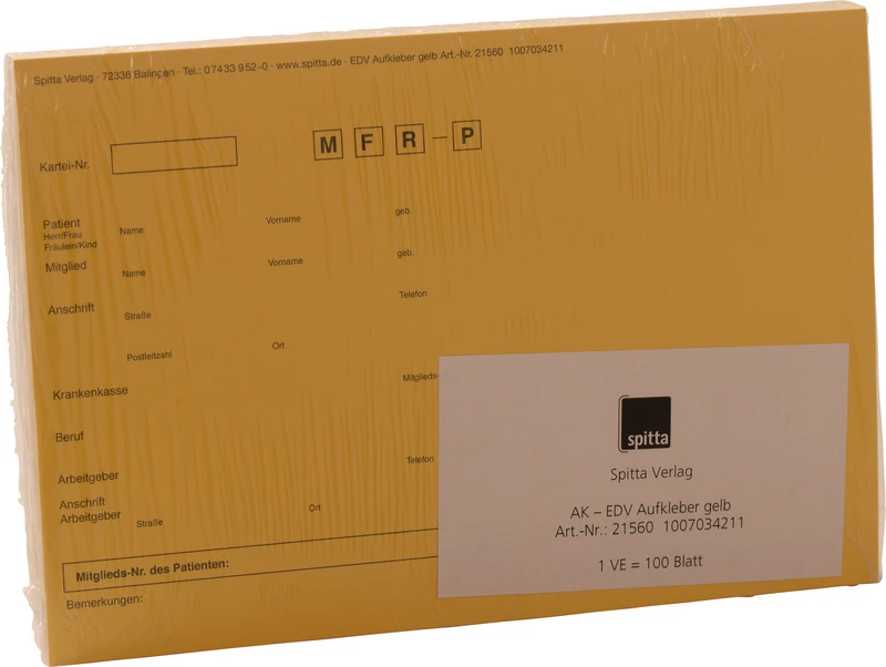 Packung 100 Stück gelb Packung 100 Stück gelb