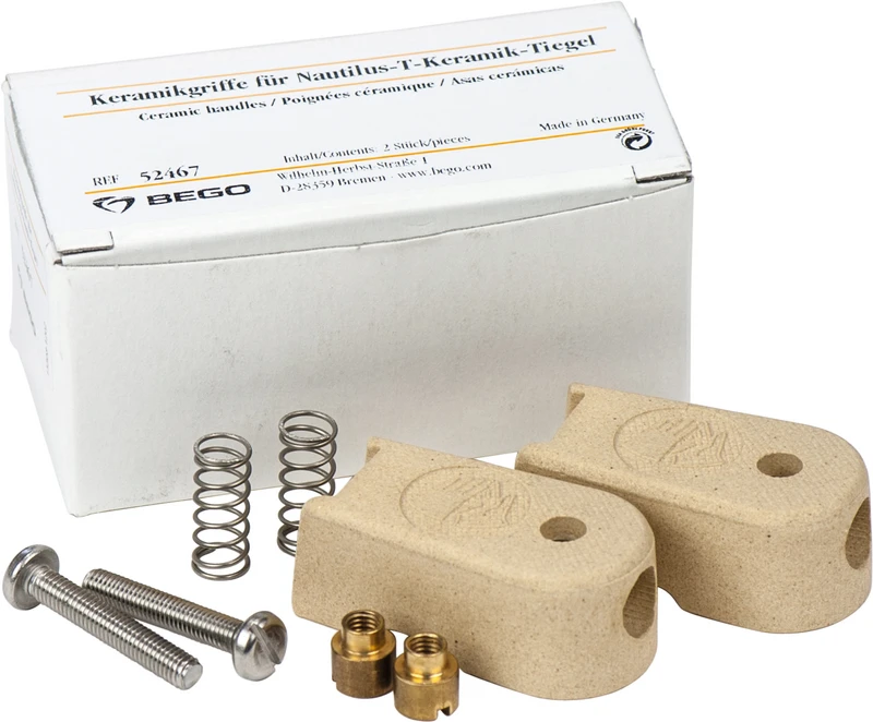 Packung 2 Stück für Keramiktiegel Nautilus T/CC/CC plus
