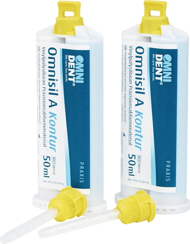 Packung 2 x 50 ml Doppelkartusche, 12 Mischkanülen