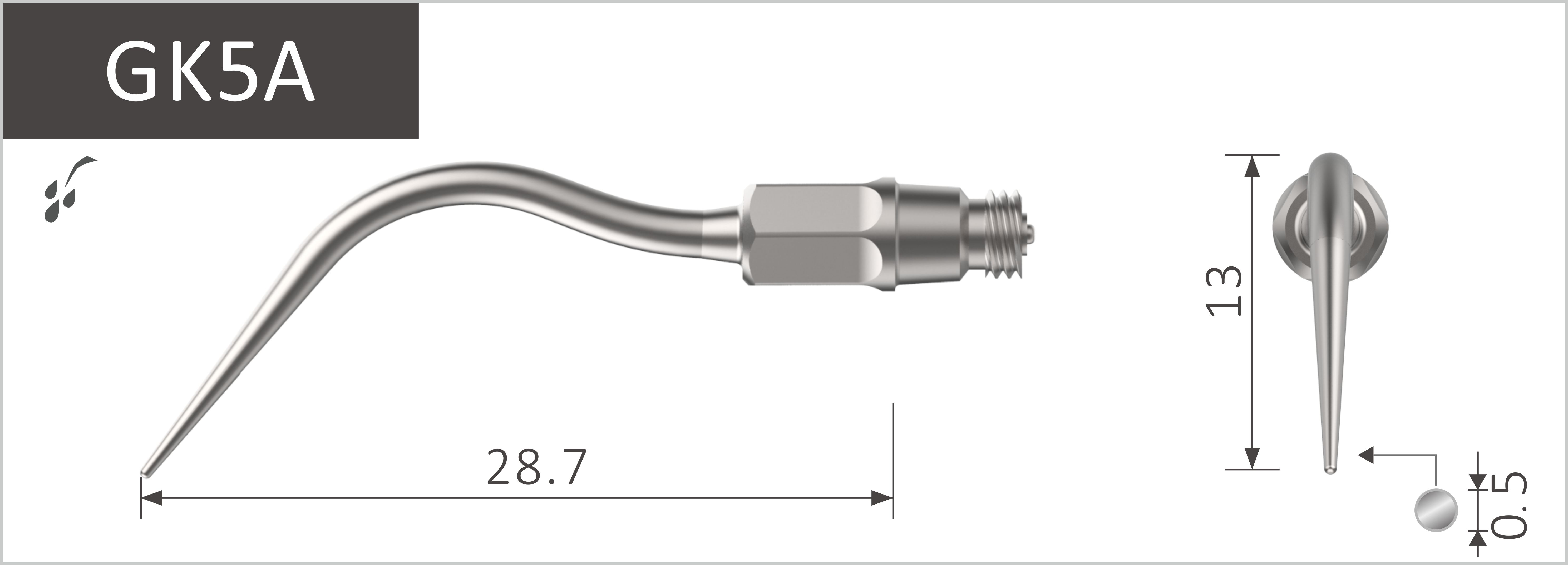  Stück, GK5A Zur supragingivalen, subgingivalen und interdentalen Zahnsteinentfernung. 
