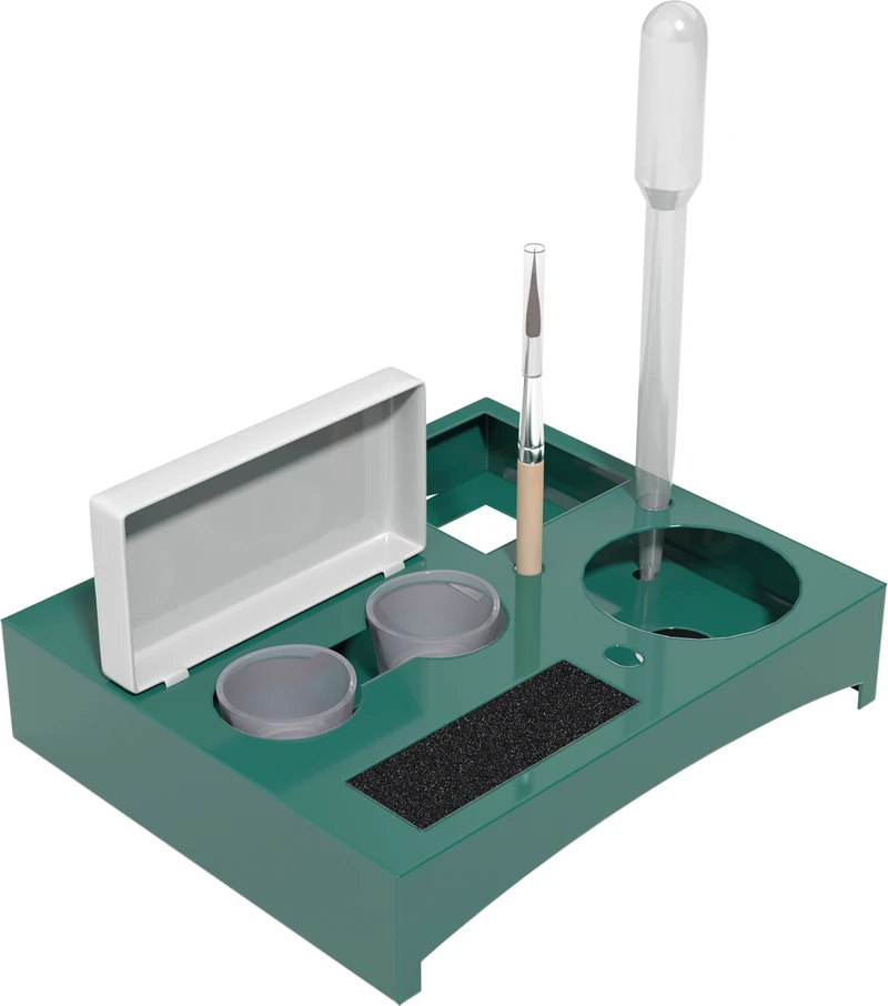 Stück inklusive 2 x 15 ml Silikonbecher, 1 Ersatzpinsel, 1 Pipette Stück inklusive 2 x 15 ml Silikonbecher, 1 Ersatzpinsel, 1 Pipette