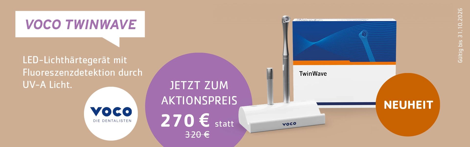 Jetzt sparen: VOCO TwinWave zum Aktionspreis! VOCO TwinWave