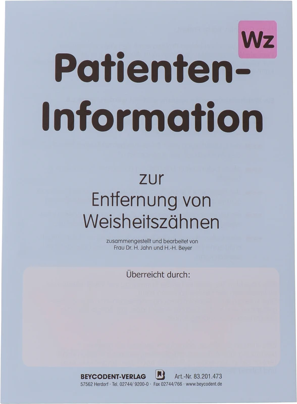 Packung 50 Stück Entfernung Weisheitszahn Packung 50 Stück Entfernung Weisheitszahn