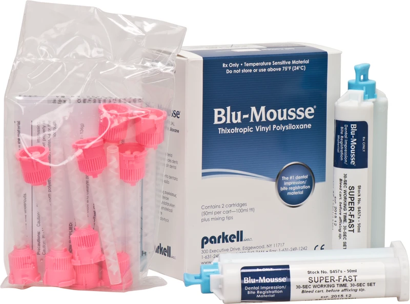Packung 2 x 10 ml Doppelkartusche Super-Fast, 10 Mischkanülen pink