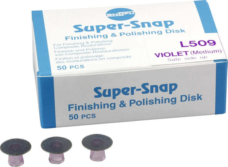 Nachfüllpackung 50 Scheiben, violett, Körnung mittel, Beschichtung schaftseitig, standard