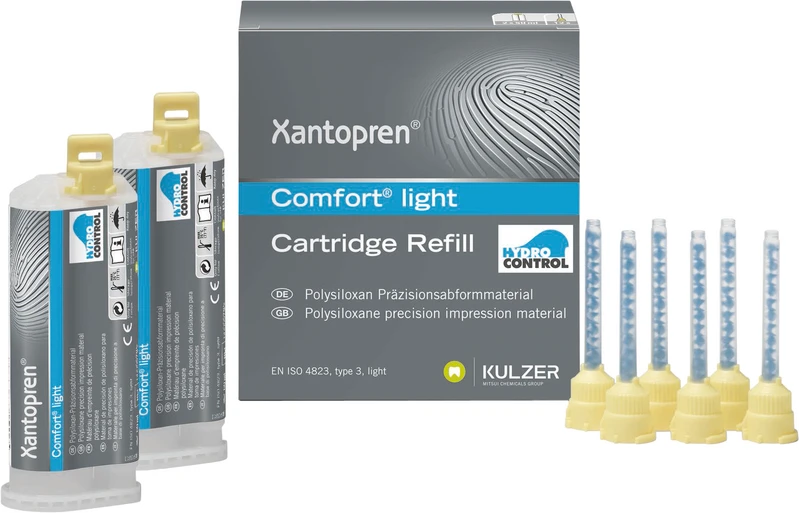 Normalpackung 2 x 50 ml Doppelkartusche light blau, 12 Mixing Tips Normalpackung 2 x 50 ml Doppelkartusche light blau, 12 Mixing Tips