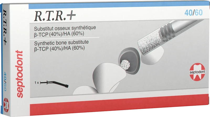 Packung gebogene Spritze mit 0,5 cm3 Granulat in steriler Einzelverpackung, R.T.R+ 40/60