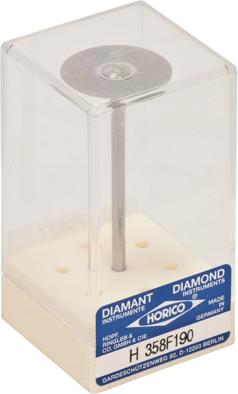 Stück doppelseitig, flexibel, gelb extra fein, HP, Figur 358, 0,18 mm, ISO 190 Stück doppelseitig, flexibel, gelb extra fein, HP, Figur 358, 0,18 mm, ISO 190