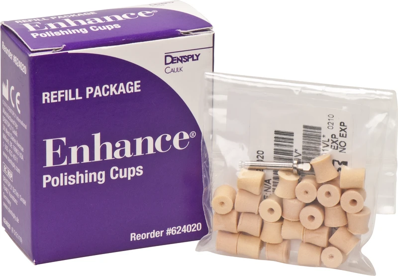 Packung 100 Polierkelche, 1 Mandrell