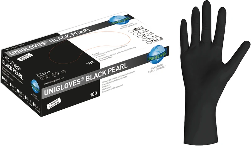 Packung 100 Stück puderfrei, schwarz, L