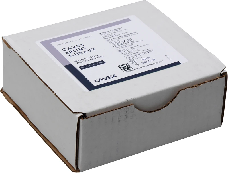 Packung 25 Stück transparent, Stärke 1,5 mm