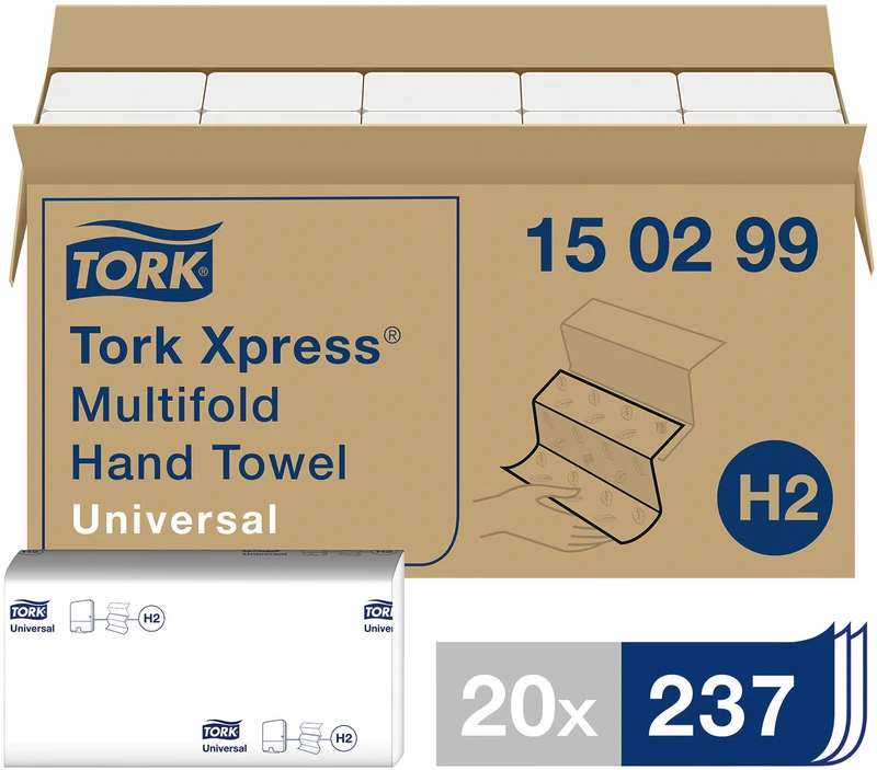 Karton 20 x 237 Stück 2-lagig, weiß
