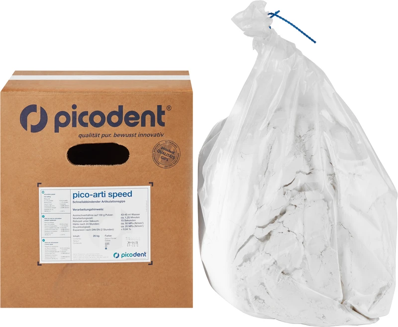 Karton 20 kg Gips weiß Karton 20 kg Gips weiß