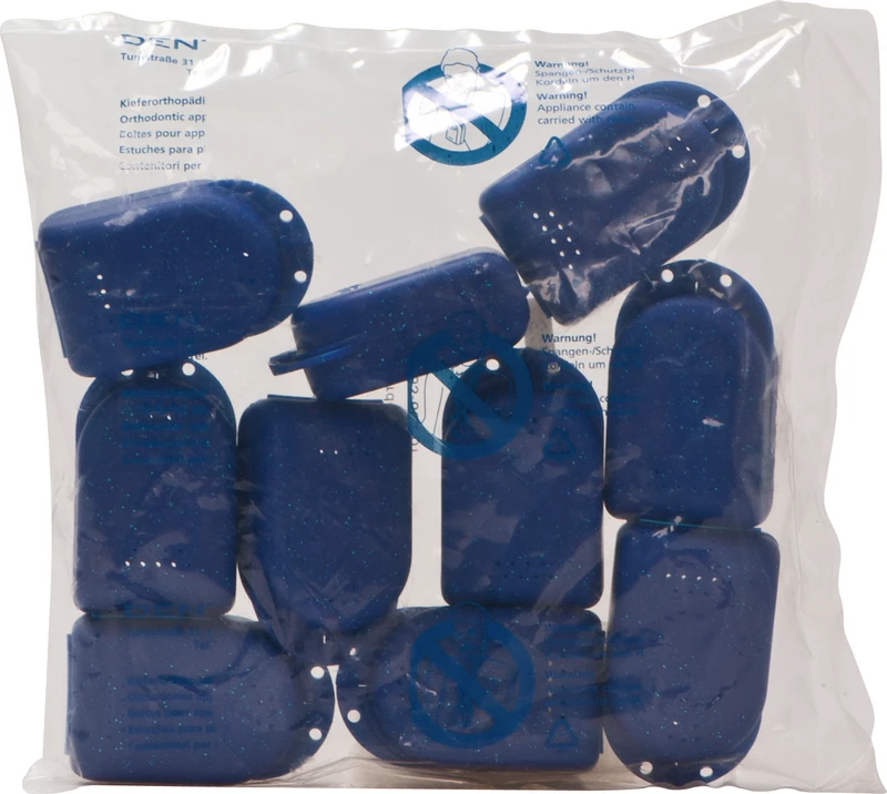57442 - Spangenbox - Packung 10 Stück blau, mini