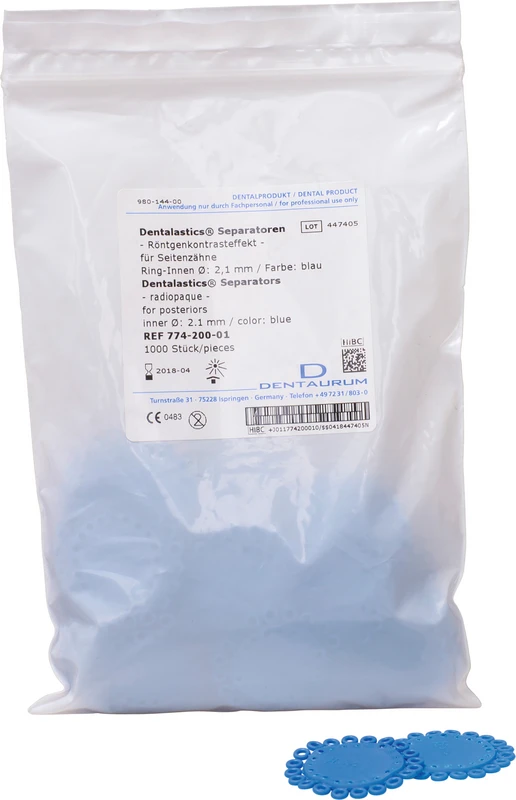 Packung 1.000 Stück blau